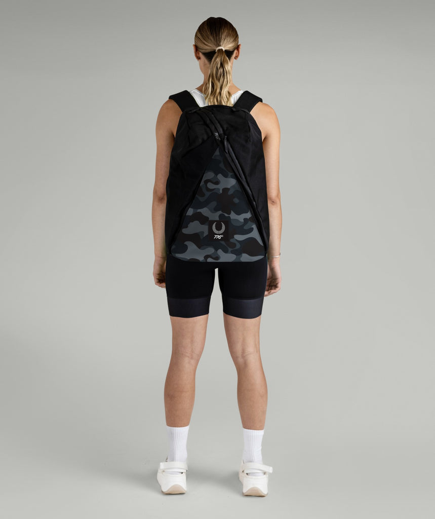 776BC Pro Tour Camo Backpack Patch - Black