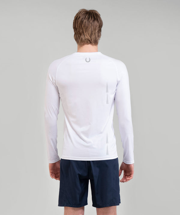 Men's Red Shed Base Layer LS - White