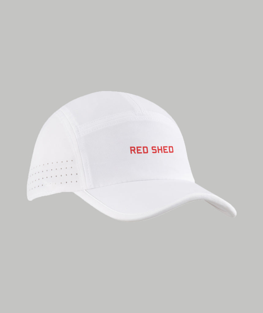 Unisex Red Shed Performance Cap - White