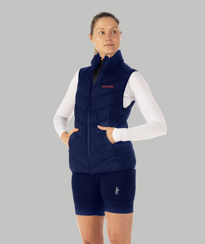 Women's Red Shed Cumulus Puffer Vest - Navy