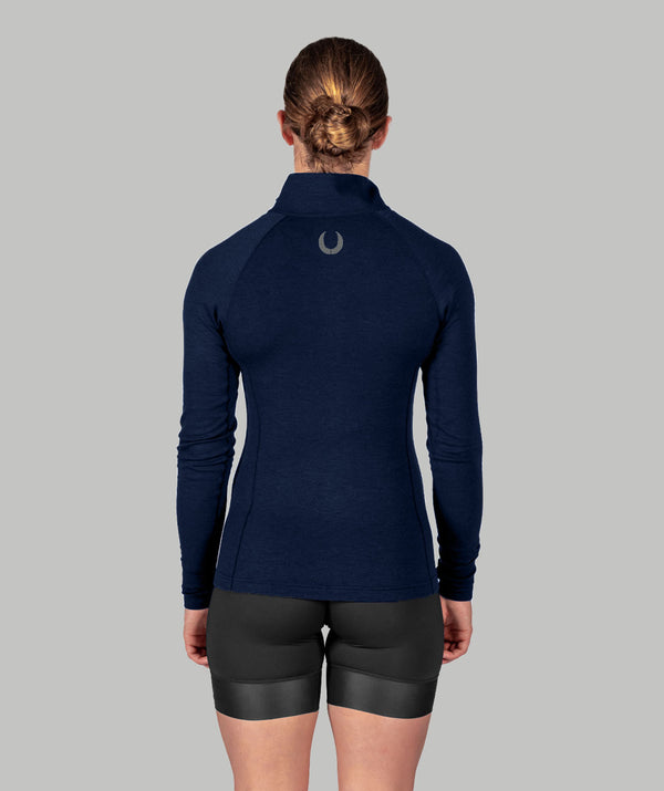 Women's Red Shed Pro-Merino 1/4 Zip LS - Navy