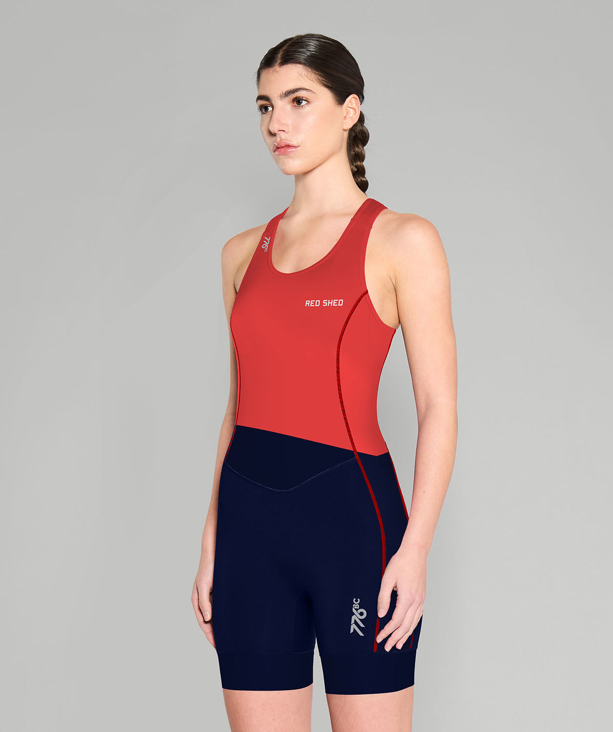 Women's Red Shed Pro Unisuit - Red/Navy