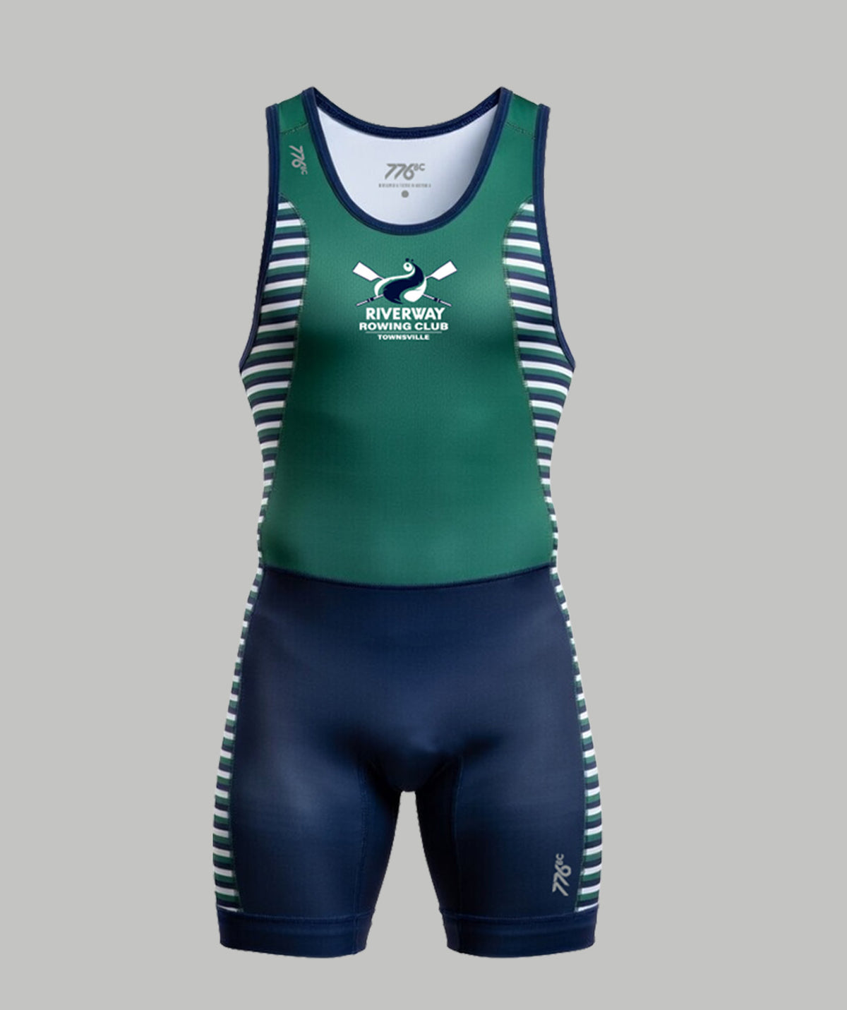 Men's Riverway Rowing Club Pro Unisuit - Green/Navy
