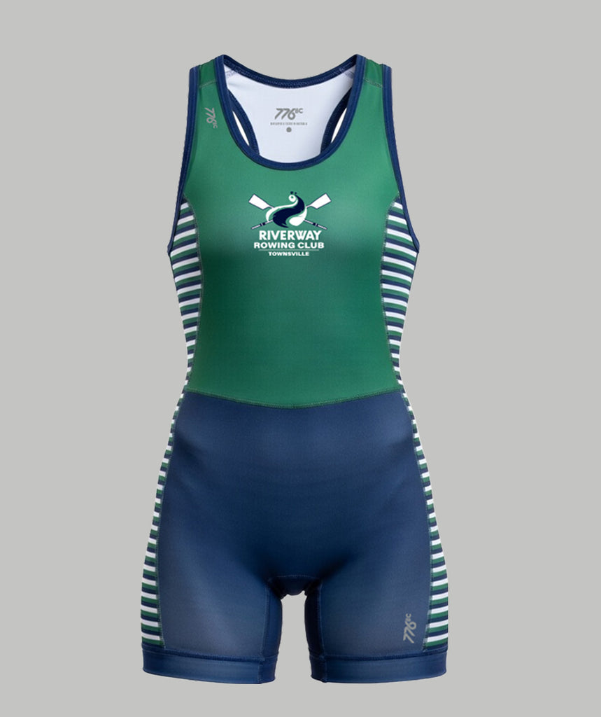 Women's Riverway Rowing Club Pro Unisuit - Green/Navy