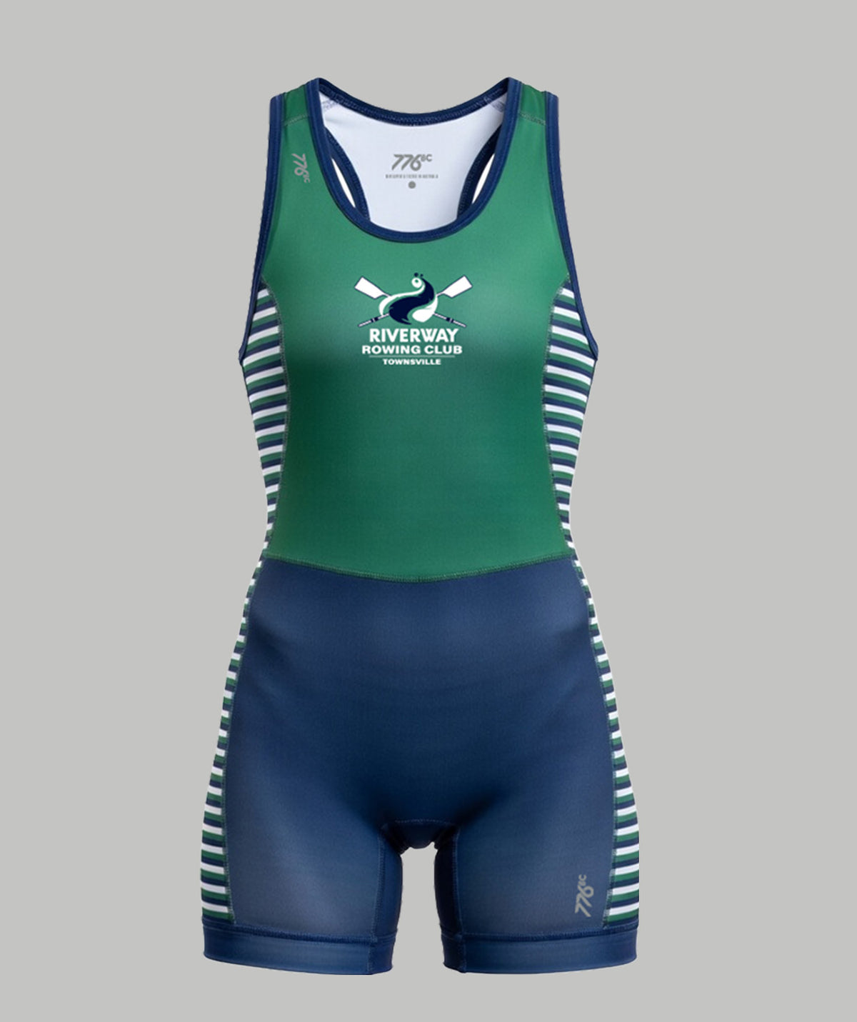 Women's Riverway Rowing Club Pro Unisuit - Green/Navy