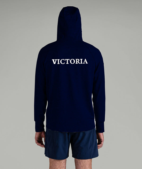 Unisex Rowing Victoria Tech 1/4 Zip Hoodie - Navy