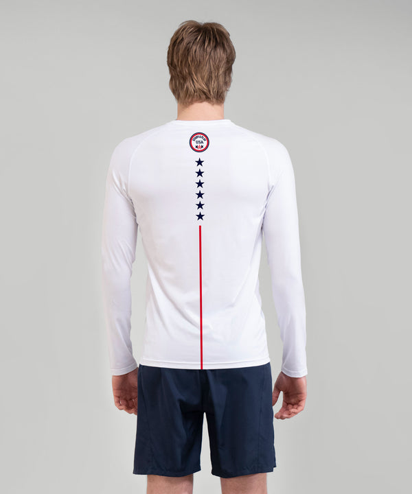 Men's Study and Play Base Layer LS - White