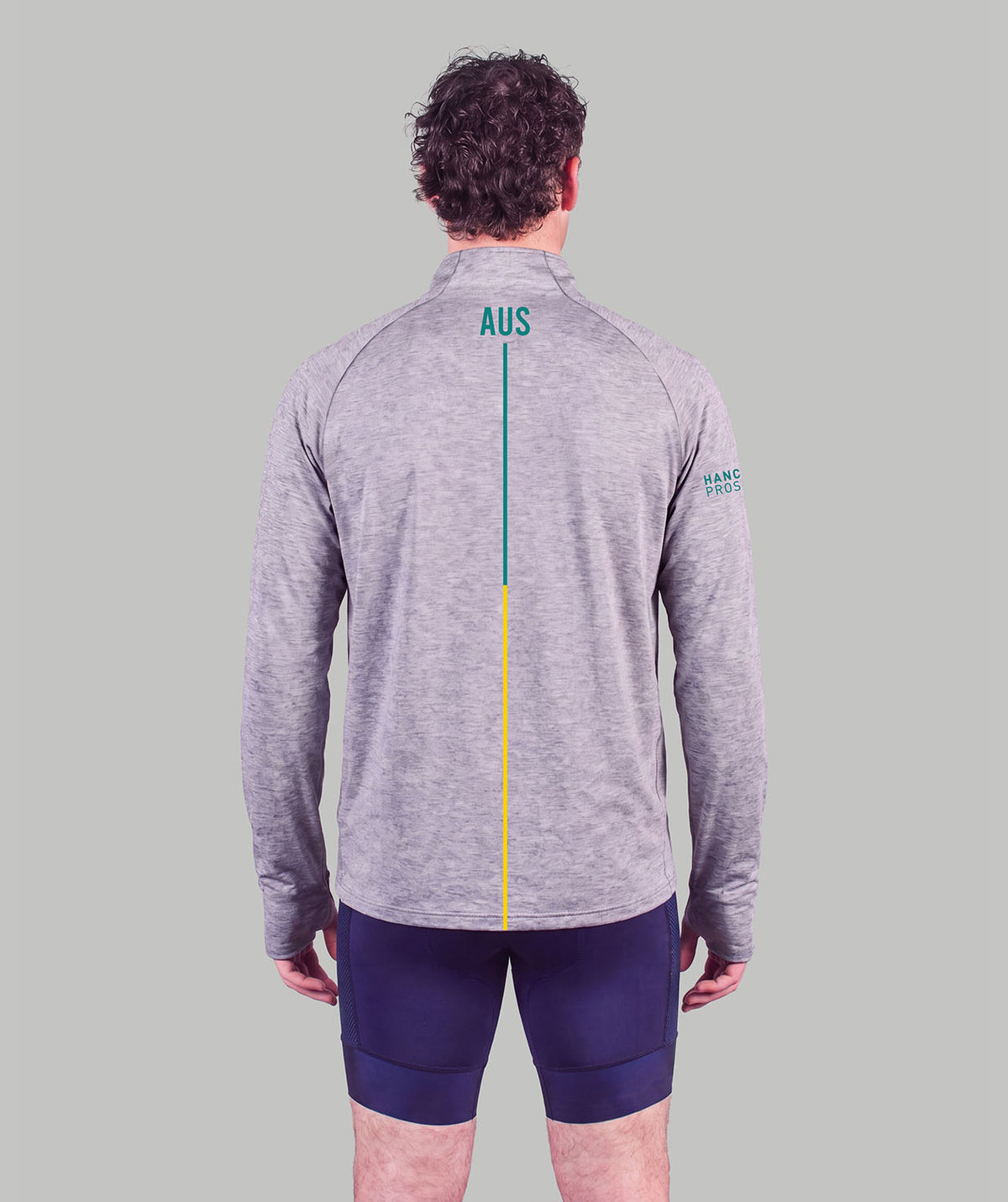 Men's 776BC X Rowing Australia Pro Tour 1/4 Zip LS - Marle