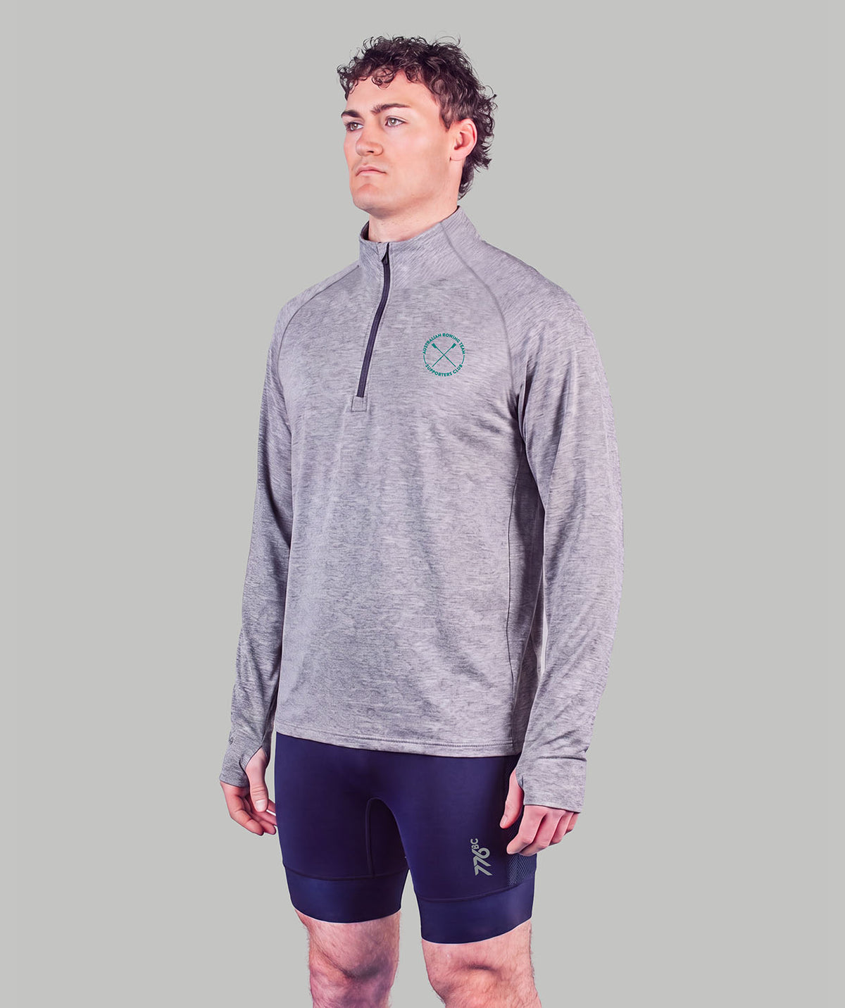 Men's 776BC X Rowing Australia Pro Tour 1/4 Zip LS - Marle