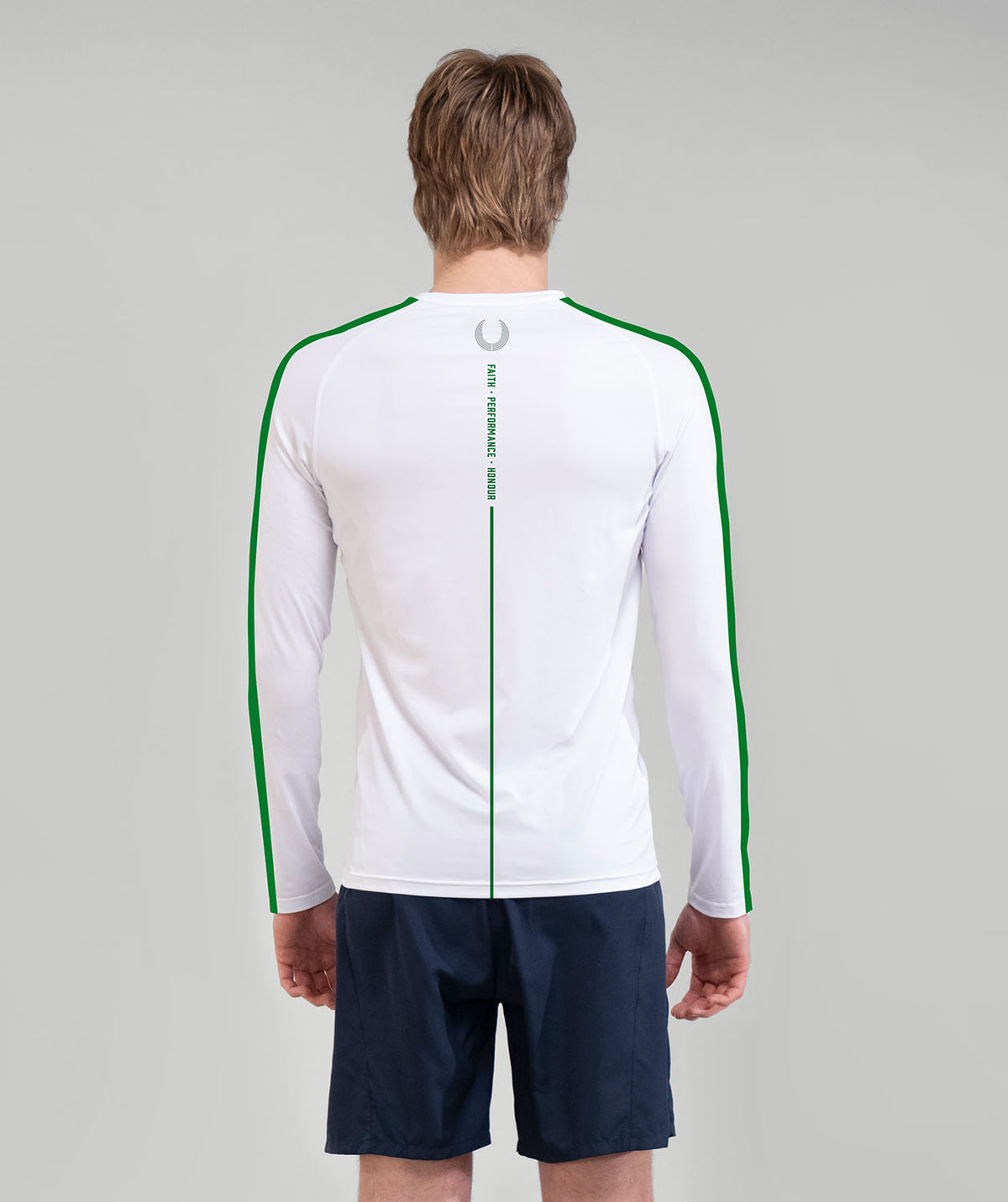 Men's St Luke's Anglican School Base Layer LS - White