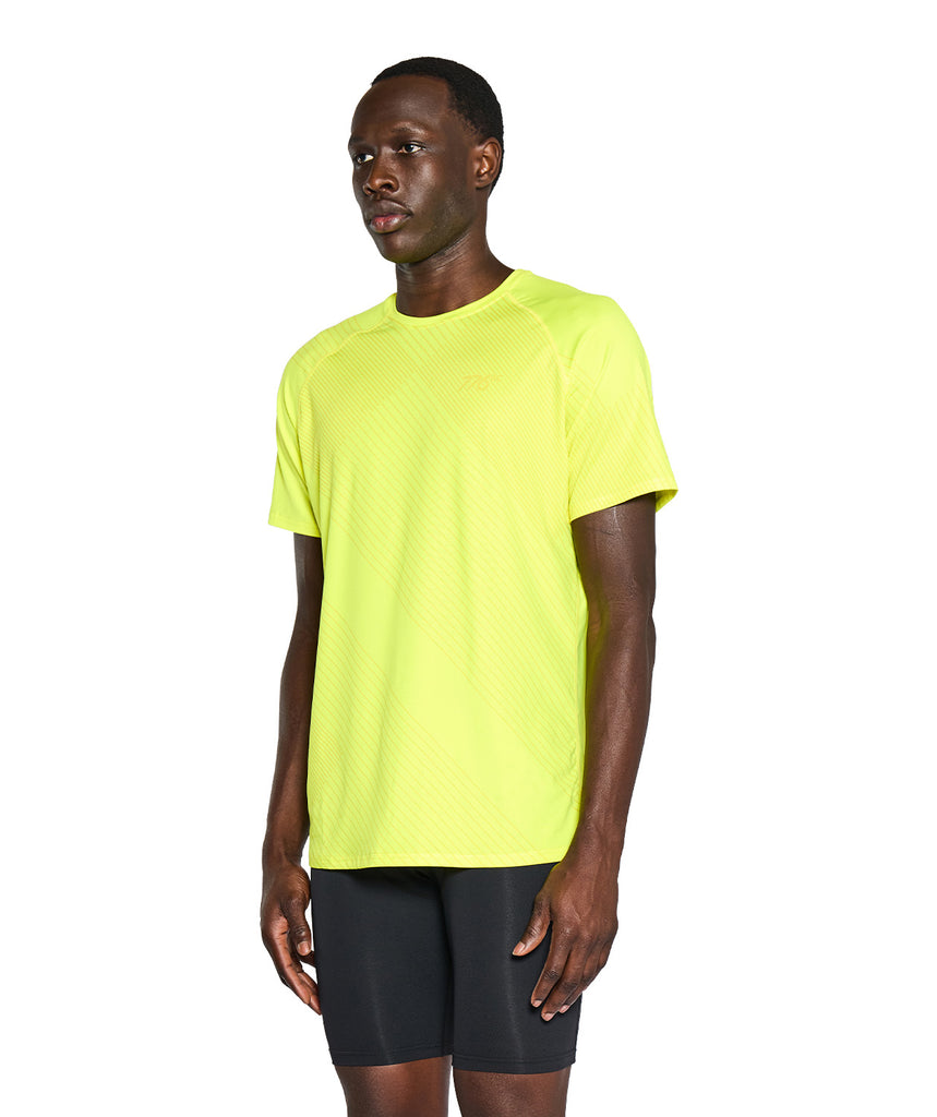 Men's Wreath Summer Base Layer SS - Graphic Neon Yellow