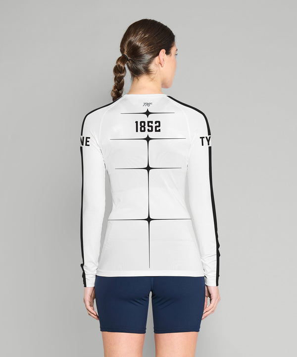 Women's Tyne Amateur Rowing Club Motion Base Layer LS - White/Black