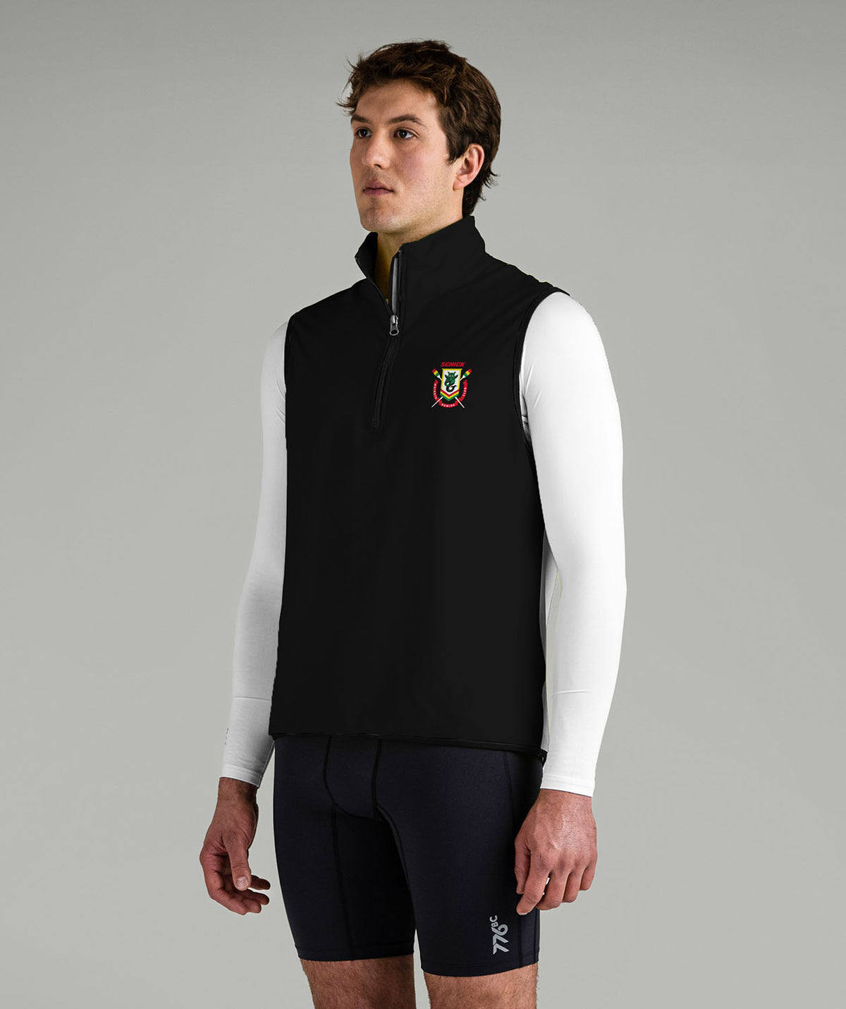 Men's Waikato Rowing Stratus Vest - Black/White
