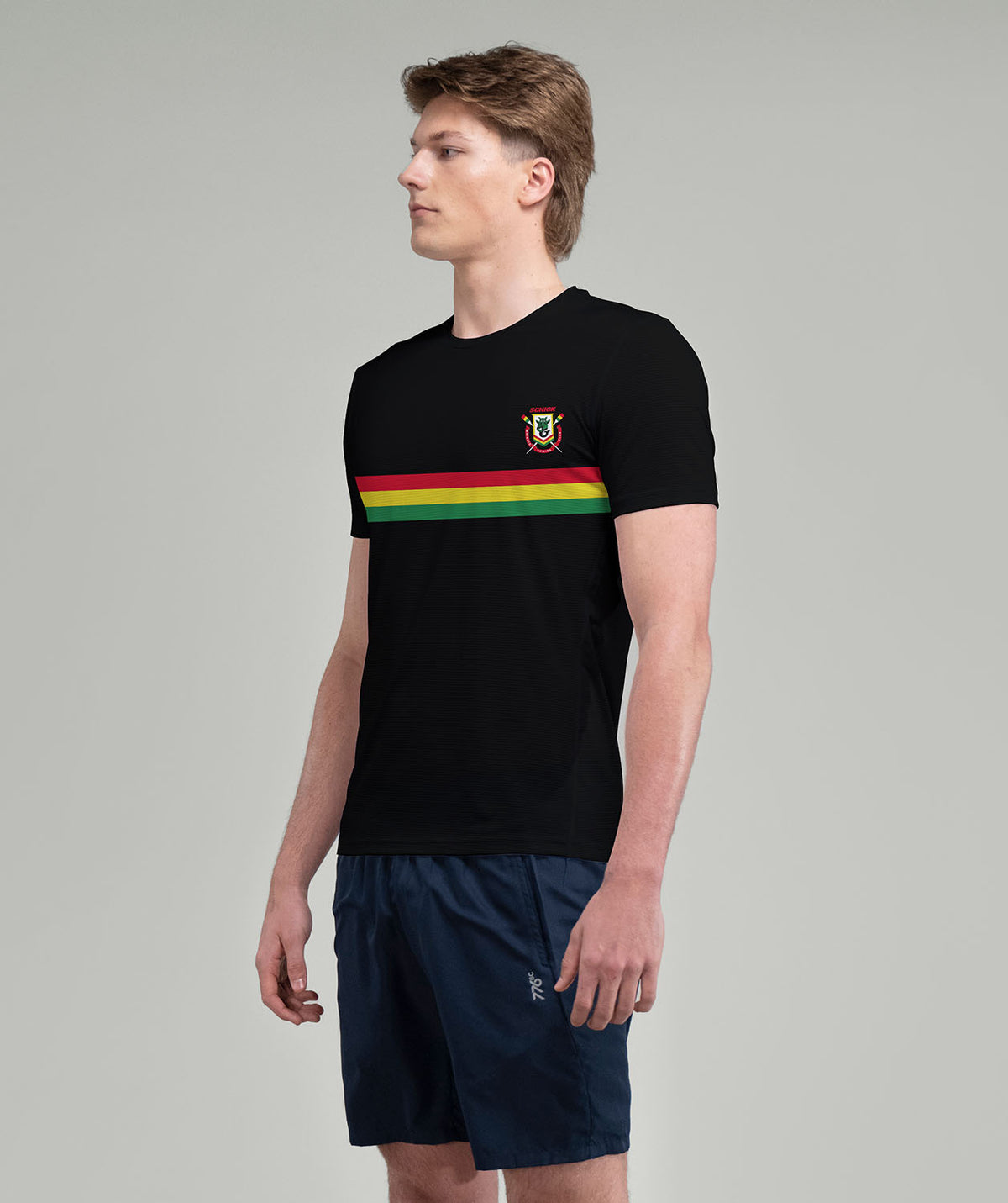 Men's Waikato Rowing Performance Tee SS - Black