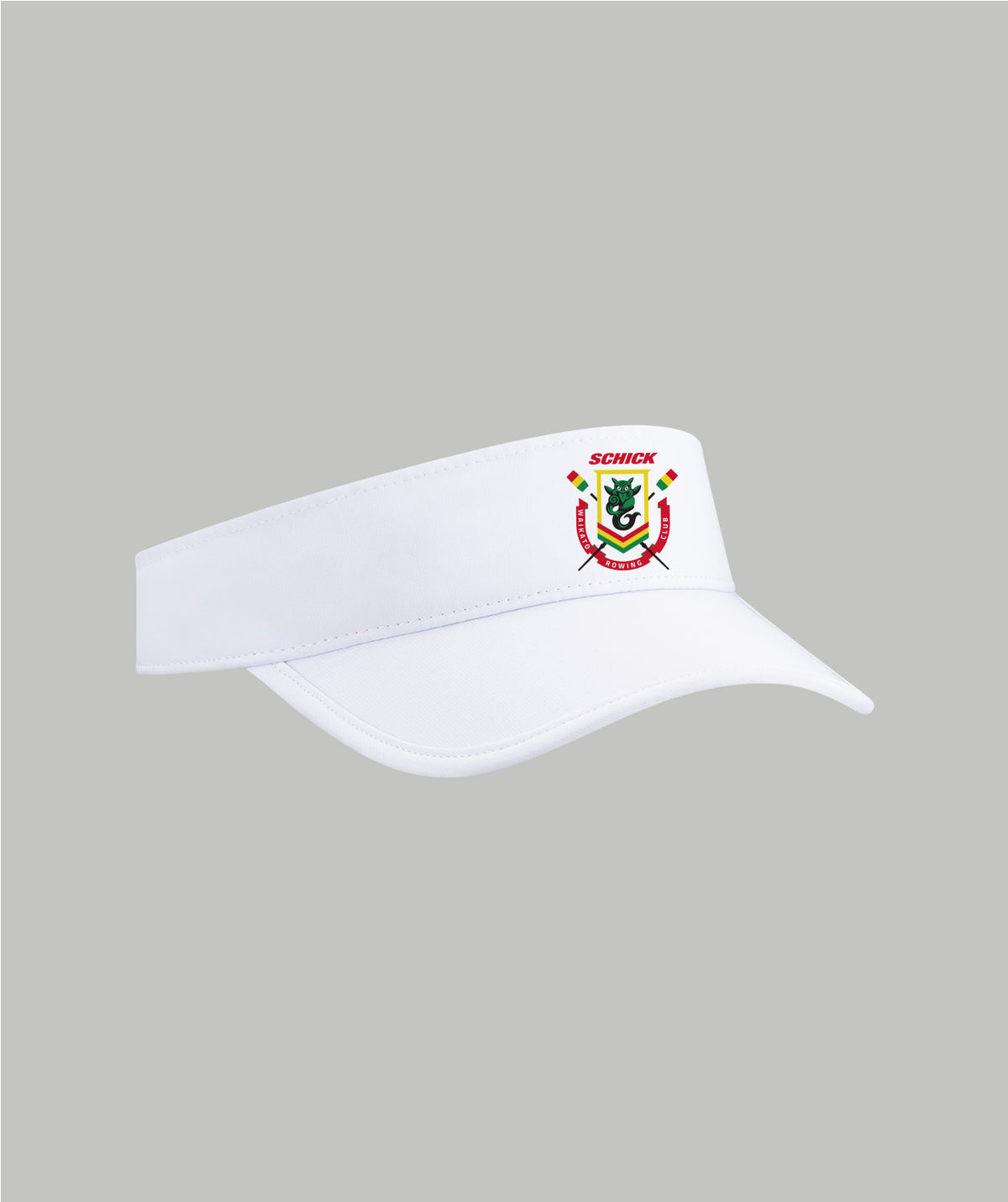 Unisex Waikato Rowing Performance Visor - White