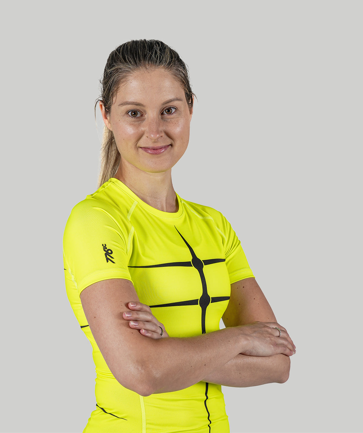 Women's Motion 2.0 SS Base Layer - Neon Yellow/Black