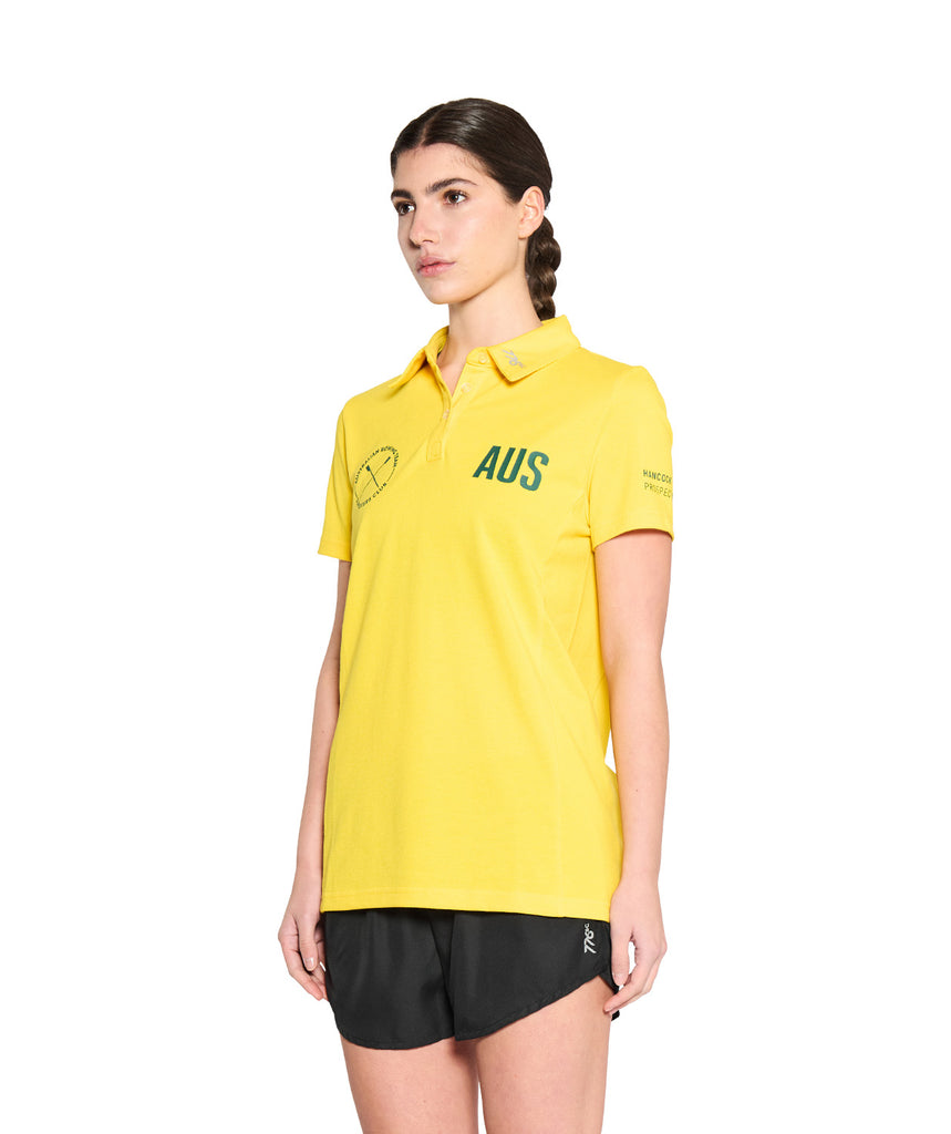 Women's Rowing Australia Supporter Club Pique Polo SS - Yellow