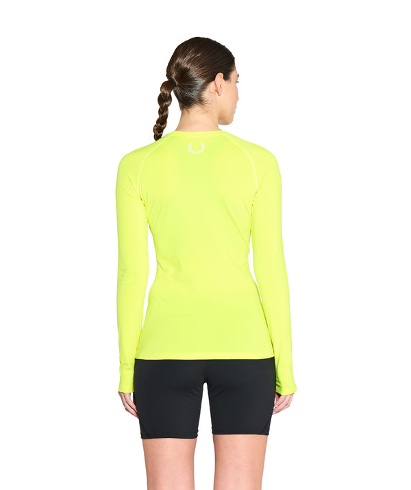 Women's Wreath Winter Base Layer LS - Neon Yellow