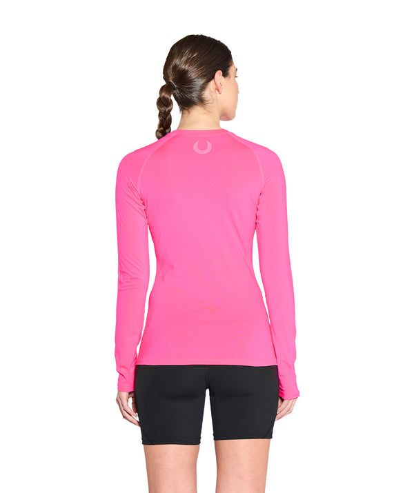 Women's Wreath Winter Base Layer LS - Neon Pink