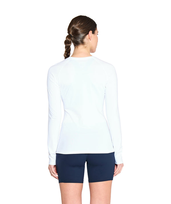 Women's Wreath Winter Base Layer LS - White