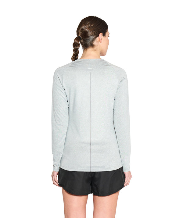 Women's Wreath Active LS T-Shirt - Grey