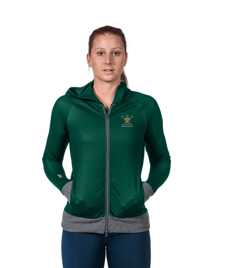 Women's Gippsland Grammar Full Zip Hoodie - Green