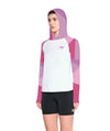 Women's Geo Summer Hoodie LS - Vivid Pink