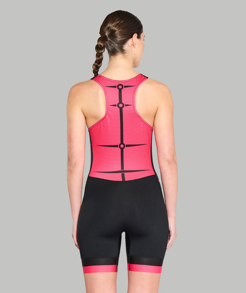 Women's Motion Pro Unisuit - Black/Neon Pink