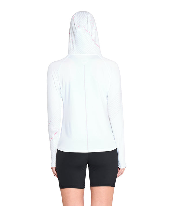 Women's Wreath Summer Hoodie - Graphic White