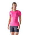Women's Wreath SS Base Layer - Neon Pink