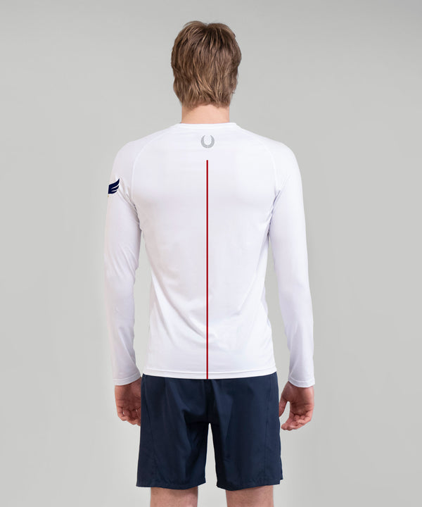 Men's Yarm School Base Layer LS - White