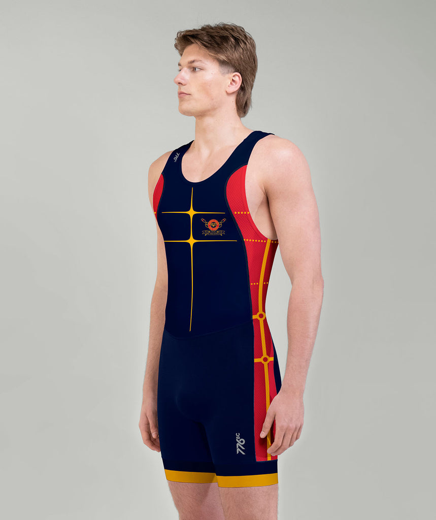 Men's Yarra Yarra Rowing Club Training Pro Unisuit - Navy/Red/Yellow