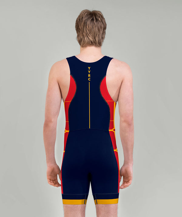 Men's Yarra Yarra Rowing Club Training Pro Unisuit - Navy/Red/Yellow