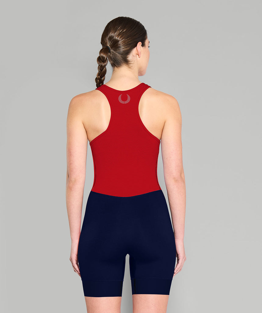 Women's Yarra Yarra Rowing Club Pro Unisuit - Navy/Red