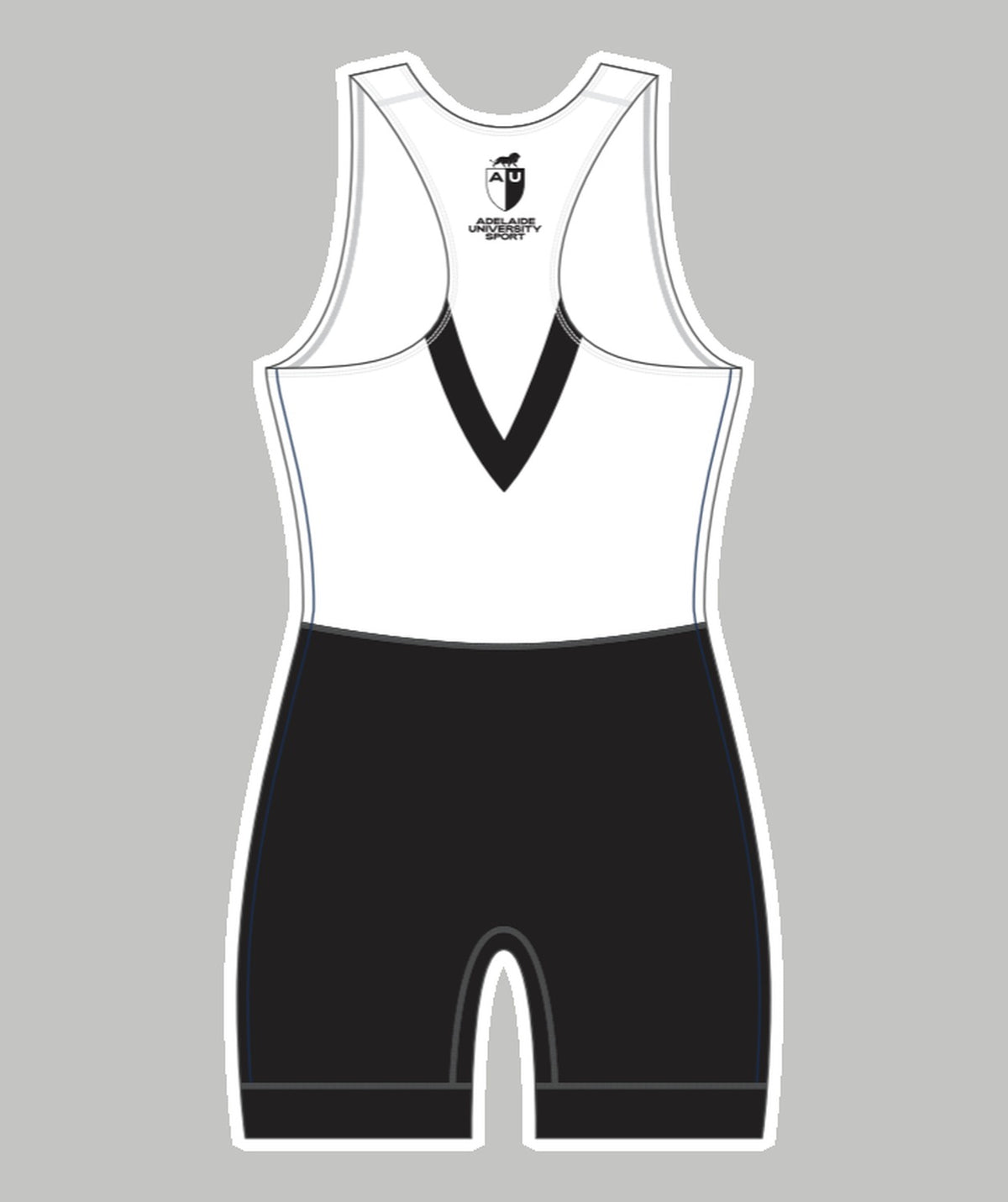 Women's AUBC Streamline Unisuit Leg Band - Black/White