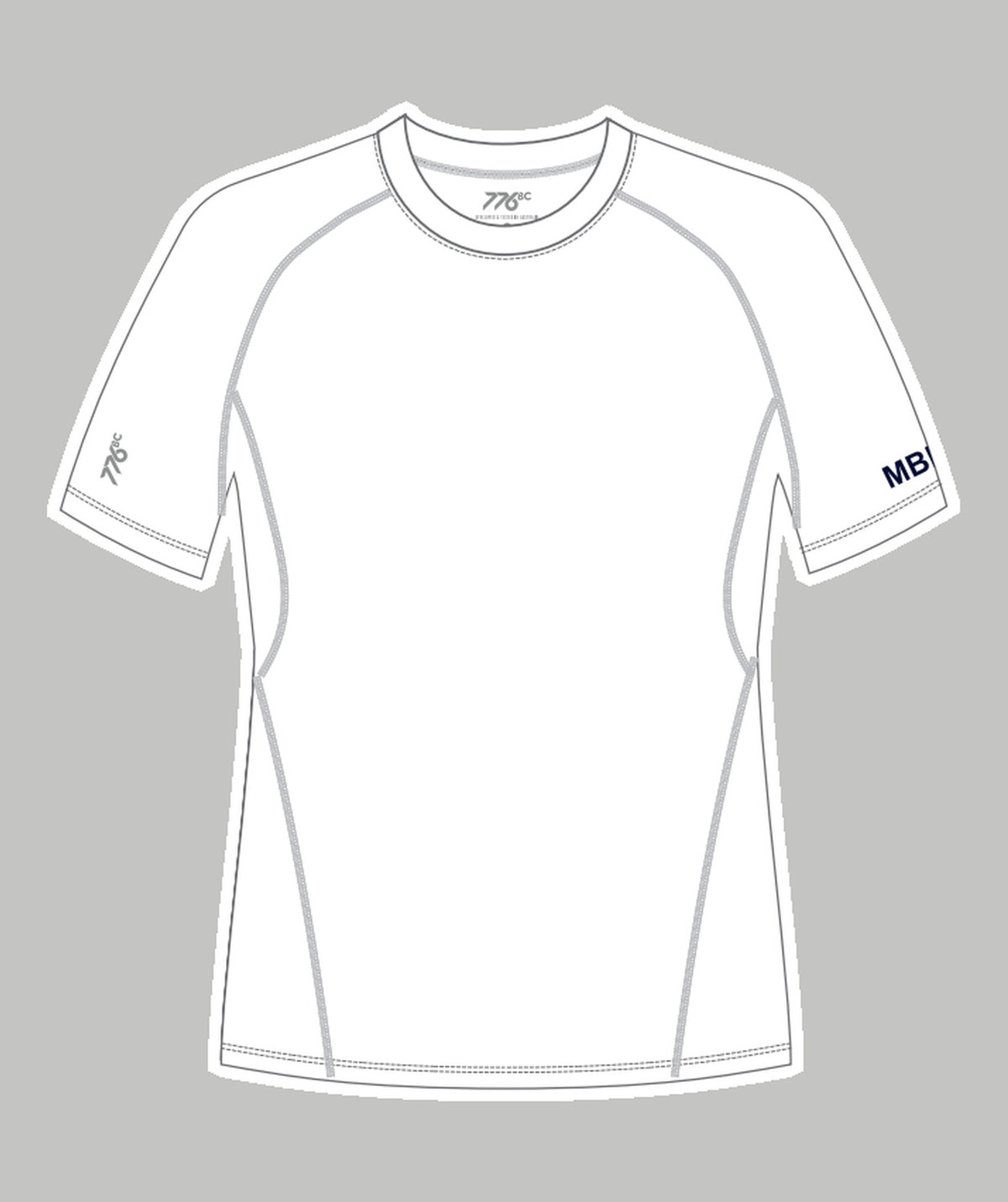 Men's Murray Bridge Rowing Club Base Layer SS - White