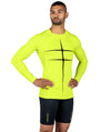 Men's Motion 2.0 LS Base Layer - Neon Yellow/Black - 776BC  - Black, Kayaking, Long Sleeves, Men's, MOTION, paddle, RETAIL, run, training, Yellow