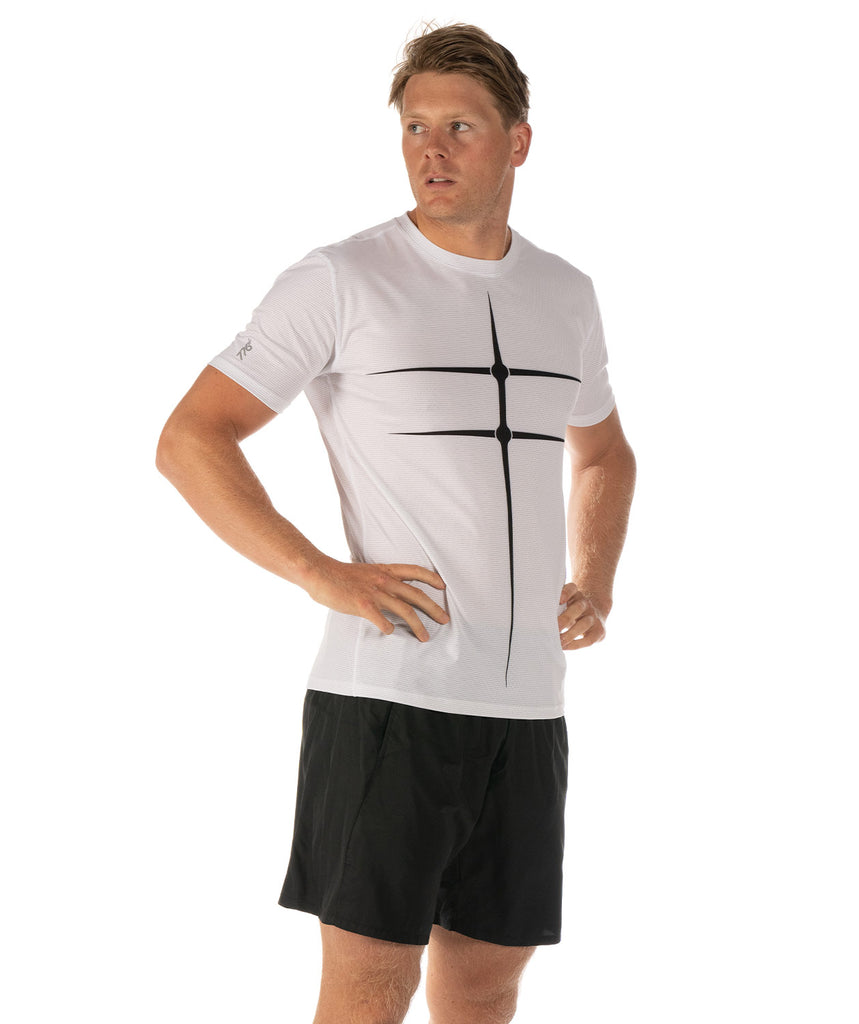 Men's Motion Pro Performance 2.0 T-Shirt - White/Black