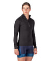 Women's Wreath Pro-Merino ¼ Zip - Black