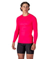 Men's Wreath Winter Base Layer LS - Pink/White