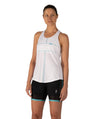 Women's Motion Performance Tank - White/Capri