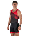 Men's Velocity Pro Rowing Suit - Black/Red - 776BC  - Black, Men's, Red, RETAIL, row, Rowing Suits, Unisuit