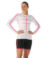 Women's Motion Pro LS Base Layer - White/Pink