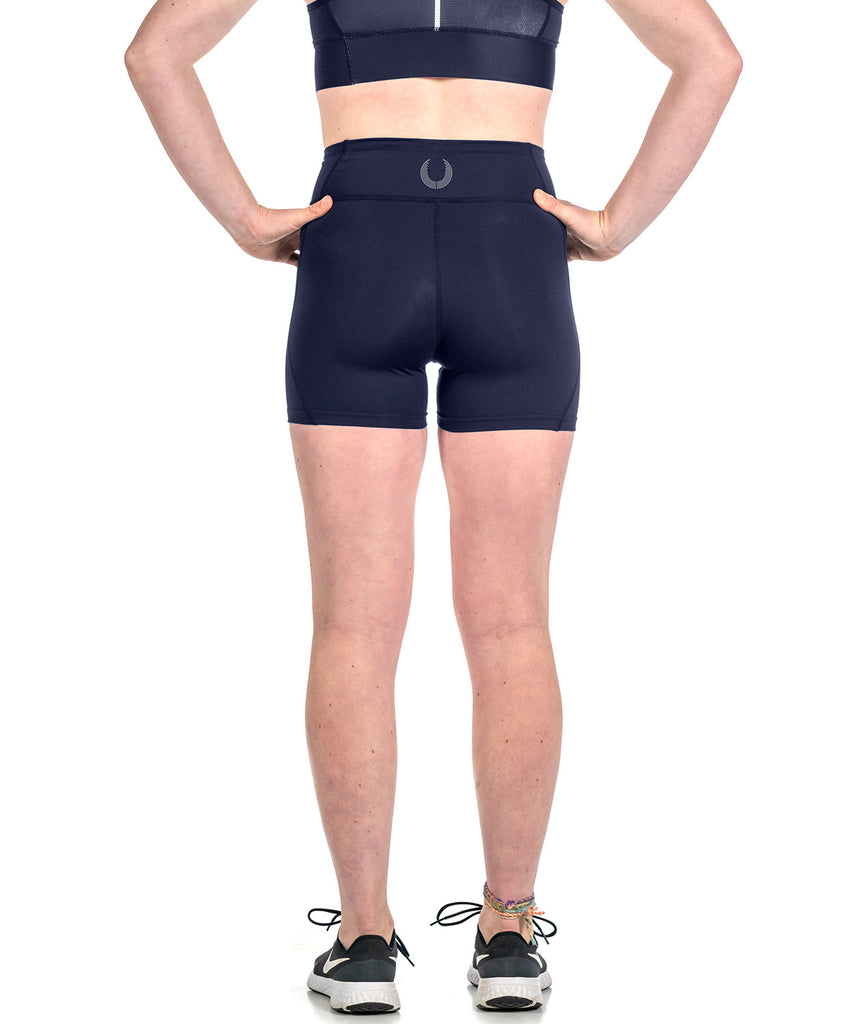 Women's Wreath Active Shorts Long - Navy