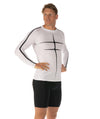 Men's Motion Pro LS Base Layer - White/Black