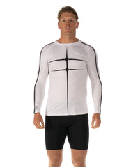 Men's Motion Pro LS Base Layer - White/Black