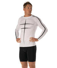 Men's Motion Pro LS Base Layer - White/Black