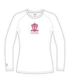 Women's Radford College LS Base Layer - White