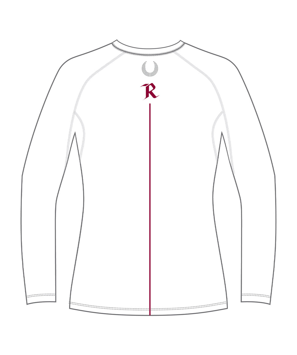 Women's Radford College LS Base Layer - White