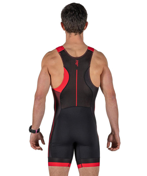 Men's Velocity Pro Rowing Suit - Black/Red - 776BC  - Black, Men's, Red, RETAIL, row, Rowing Suits, Unisuit